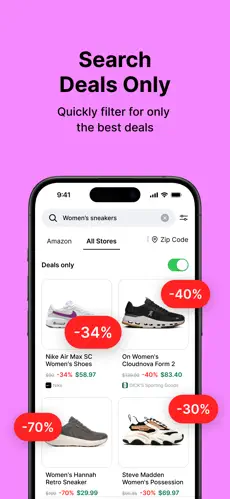 Haul app user profile page showing savings tracker, favorite deals, and personalized shopping preferences